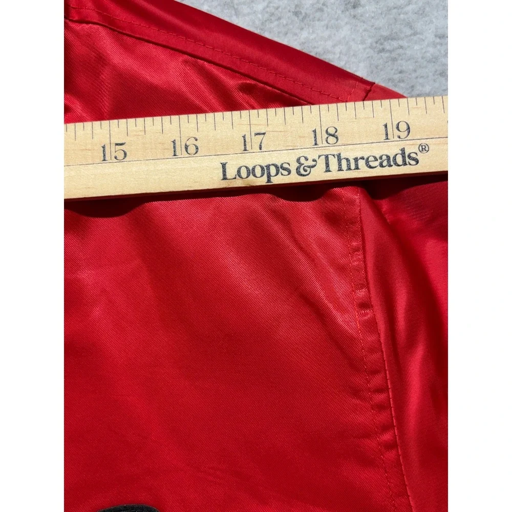 Looney Tunes Taz Red Satin Bomber Jacket Aint No Saint Tazmanian Devil Large